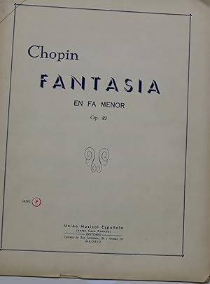 Seller image for Partituras de msica.CHOPIN for sale by Librera Alonso Quijano