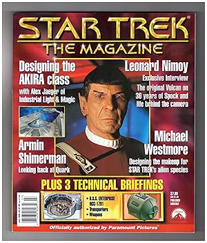 Star Trek the Magazine - July, 1999 - Issue 3. Leonard Nimoy cover; Designing the Akira; Armin Sh...