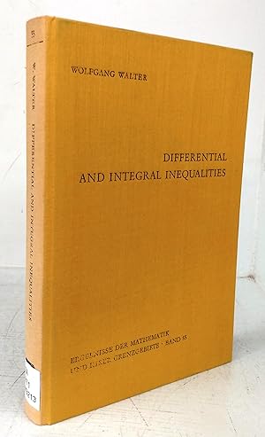 Bild des Verkufers fr Differential and Integral Inequalities zum Verkauf von Attic Books (ABAC, ILAB)