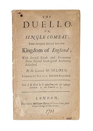 The Duello, Or, Single Combat, From Antiquity Derived into this.