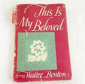 Image du vendeur pour Walter Benton This Is My Beloved 1951 [Hardcover] mis en vente par Miki Store