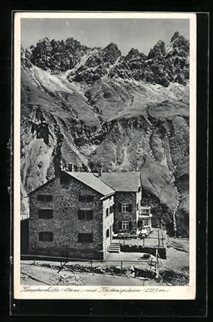 Ansichtskarte Kemptnerhütte, Blick gegen Krottenspitzen