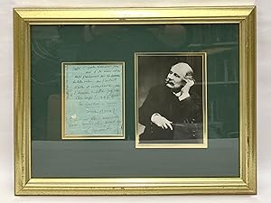 A Letter Signed, From Jules Massenet to Frederic Febvre