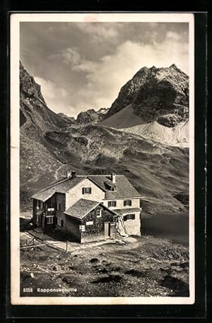 Ansichtskarte Rappenseehütte, Berghütte aus der Vogelschau
