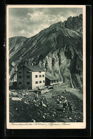 Ansichtskarte Kemptenerhütte, Berghütte in den Allgäuer Alpen