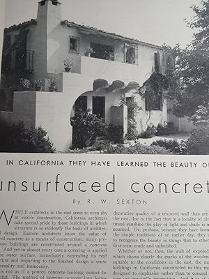 Image du vendeur pour Article: in California They Have Learned the Beauty of Unsurfaced Concrete Pictured is City National Bank and Church of the Precious Blood mis en vente par Hammonds Antiques & Books