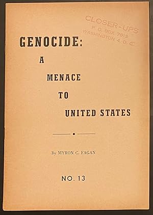 Imagen del vendedor de Genocide: a menace to the United States a la venta por Bolerium Books Inc.