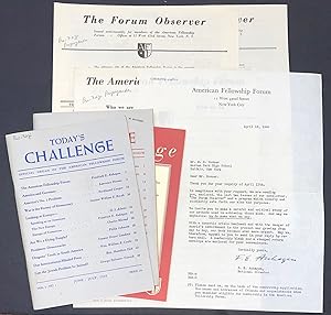 Today's Challenge: Official organ of the American Fellowship Forum [issues 1-3, complete, togethe...