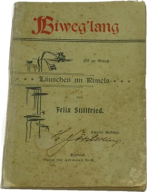 Immagine del venditore per Biweg`lang. Ok en Stru. Luschen un Rimels., venduto da Versandantiquariat Hbald