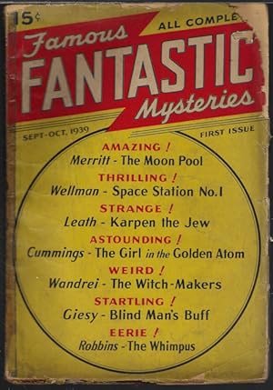 Seller image for FAMOUS FANTASTIC MYSTERIES: September, Sept. - October, Oct. 1939 for sale by Books from the Crypt