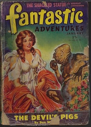 Imagen del vendedor de FANTASTIC ADVENTURES: January, Jan. 1945 a la venta por Books from the Crypt