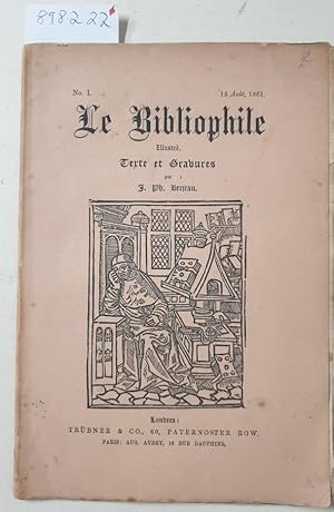 Seller image for Le Bibliophile : No. I : 15 Aut 1861 : for sale by Versand-Antiquariat Konrad von Agris e.K.