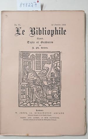 Seller image for Le Bibliophile : No. VI : 15 Janvier 1862 : for sale by Versand-Antiquariat Konrad von Agris e.K.