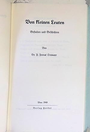 Von kleinen Leuten : Gestalten und Geschichten.