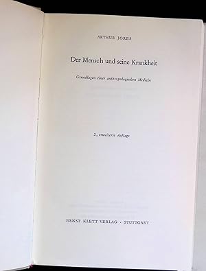 Bild des Verkufers fr Der Mensch und seine Krankheit: Grundlagen einer anthropologischen Medizin. zum Verkauf von books4less (Versandantiquariat Petra Gros GmbH & Co. KG)