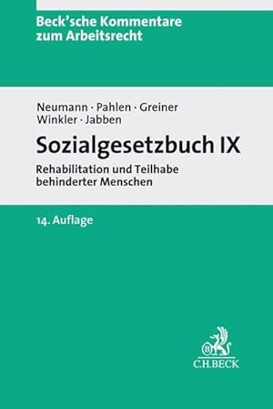 Bild des Verkufers fr Sozialgesetzbuch IX: Rehabilitation und Teilhabe behinderter Menschen (Beck'sche Kommentare zum Arbeitsrecht) zum Verkauf von Studibuch