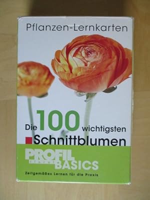 Bild des Verkufers fr Die 100 wichtigsten Schnittblumen. Pflanzen-Lernkarten. zum Verkauf von Brcke Schleswig-Holstein gGmbH