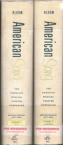 Seller image for American Song: The Complete Musical Theatre Companion, 1877-1995. Volumes 1 and 2 (Vols 1 and 2) for sale by Jonathan Grobe Books