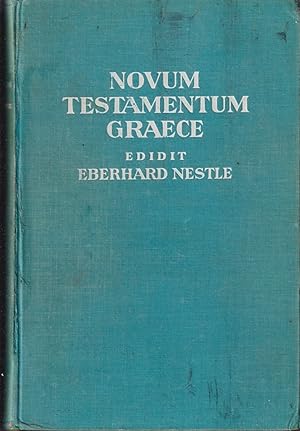 Image du vendeur pour Novum Testamentum Graece Cum Apparatu Critico Curavit Eberhard Nestle Novis Curis Elaboraverunt Erwin Nestle Et Kurt Aland. Editio Vicesima Quinta mis en vente par Jonathan Grobe Books