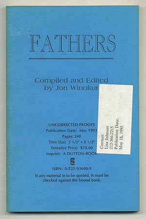 Bild des Verkufers fr Fathers zum Verkauf von Between the Covers-Rare Books, Inc. ABAA