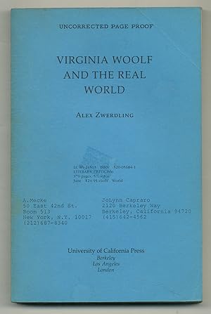 Bild des Verkufers fr Virginia Woolf and the Real World zum Verkauf von Between the Covers-Rare Books, Inc. ABAA