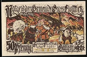 Bild des Verkufers fr Notgeld Gross-Flottbek 1921, 50 Pfennig, 30 jhriger Krieg zum Verkauf von Bartko-Reher