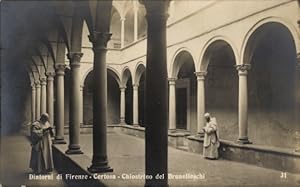 Image du vendeur pour Ansichtskarte / Postkarte Certosa di Pisa Toscana, Dintorni di Firenze, Chiostrino del Brunelleschi mis en vente par akpool GmbH