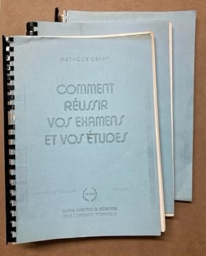 Comment Réussir vos Examens et vos Études. Méthode CEREP. 3 Booklets.