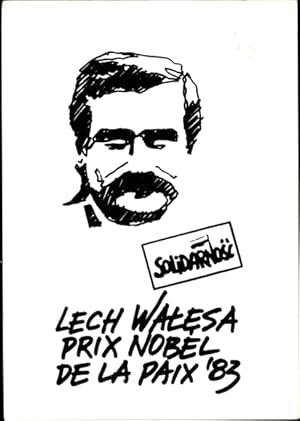 Bild des Verkufers fr Ansichtskarte / Postkarte Geschichte Polen, Solidarnosc, Lech Walesa zum Verkauf von akpool GmbH