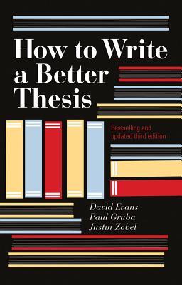 Bild des Verkufers fr How To Write A Better Thesis (3rd Edition) zum Verkauf von moluna