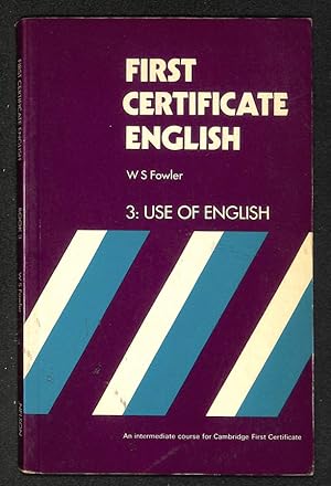 Seller image for Firs Certificate English 3. Use of english for sale by Els llibres de la Vallrovira