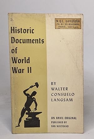 Seller image for Historic documents of world war II for sale by crealivres