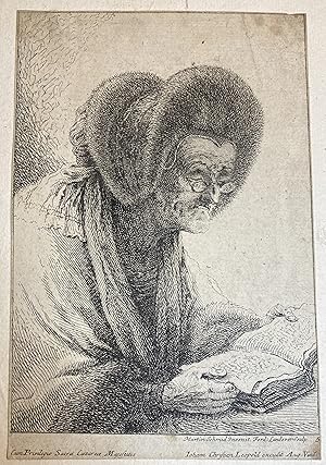 Image du vendeur pour Old woman reading mis en vente par Harrison-Hiett Rare Books