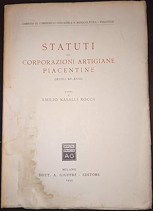 Statuti di corporazioni artigiane piacentine (secoli XV - XVIII)