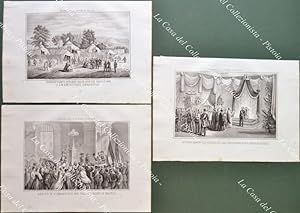 Seller image for SAVOIA. VITTORIO EMANUELE. Insieme di tre litografie tratte dall'opera di Domenco Valente, anno 1862 for sale by La Casa del Collezionista