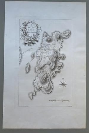 ISOLA DI DELOS, GRECIA, GREECE. "PLAN de l'ile de DELOS". Gouffier, 1782