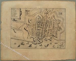GORINCHEM. Gorchum, Olanda. Veduta della cittÃ. Anno 1612