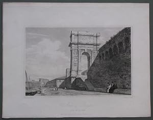 Imagen del vendedor de MARCHE - ANCONA. Arch of Trajan on the Mole at Ancona. Rara veduta. J. Hakewill, Londra, 1820 a la venta por La Casa del Collezionista