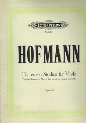 Bild des Verkufers fr Die ersten Studien fr Viola in der ersten Lage; Opus 86 Nr. 7850 zum Verkauf von Elops e.V. Offene Hnde