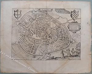 LIER, Belgique, Belgio. Veduta della cittÃ. Anno 1612.