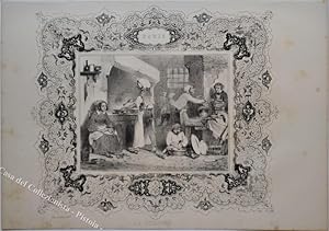 GASTRONOMIA. âLa cuisineâ. Nanteuil lit., litografia, Parigi 1838.