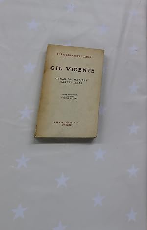 Imagen del vendedor de Obras dramticas castellanas a la venta por Librera Alonso Quijano