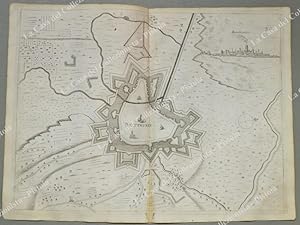 FRANCIA. BETHUNE. Pianta topografica della cittÃ di "Betthunes". Acquaforte anno 1683