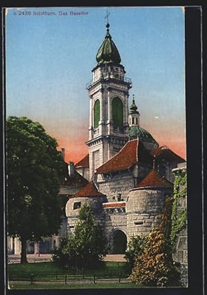 Ansichtskarte Solothurn, Blick zum Basler Tor