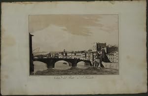 Image du vendeur pour FIRENZE. "Veduta del Ponte S. Trinita" mis en vente par La Casa del Collezionista