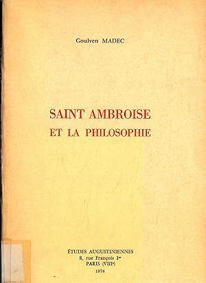 Bild des Verkufers fr Saint Ambroise et la philosophie zum Verkauf von avelibro OHG