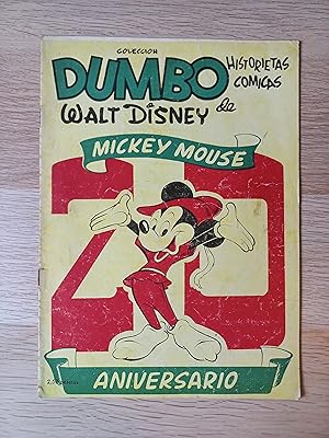Colección Dumbo de historietas cómicas de Walt Disney. Mickey Mouse 20 aniversario