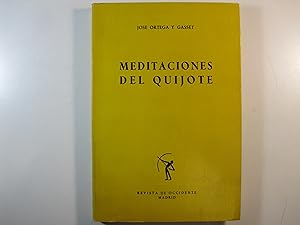 Seller image for MEDITACIONES DEL QUIJOTE E IDEA SOBRE LA NOVELA for sale by Costa LLibreter
