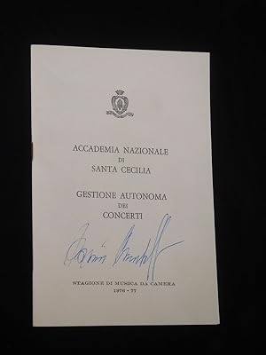 Programmheft Accademia Nazionale di Santa Cecilia Roma 1976/77. Konzert 18. Februar 1977. BORIS C...