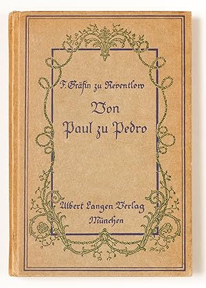 Seller image for Von Paul u Pedro. Amouresken for sale by Peter Bichsel Fine Books